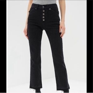 We The Free Button Fly High Rise Cut Hem Jean 25
